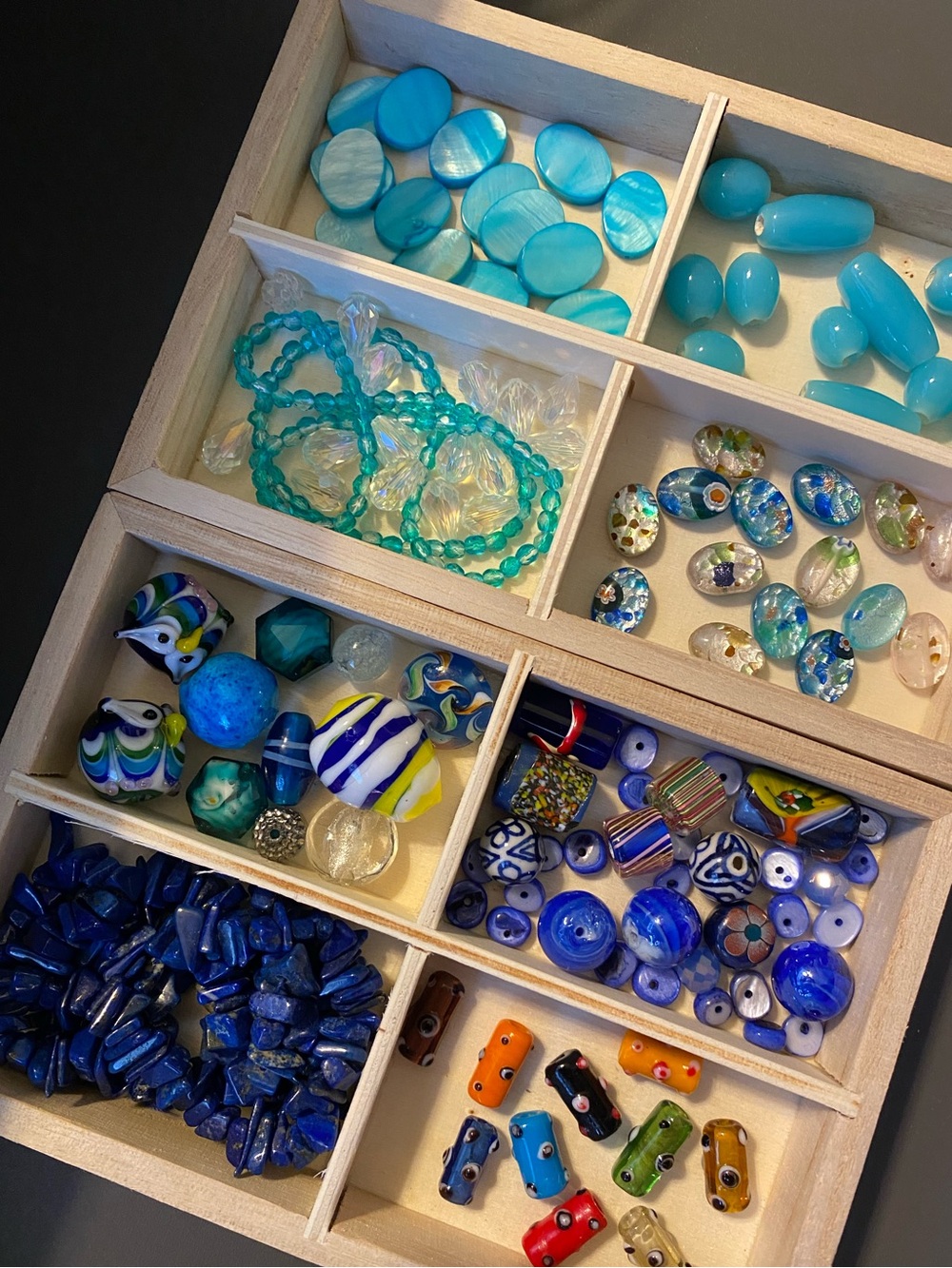 Bead Lot Natural Stone Beads Glass Beads Shell Bead Lot - Picture 12 of 12